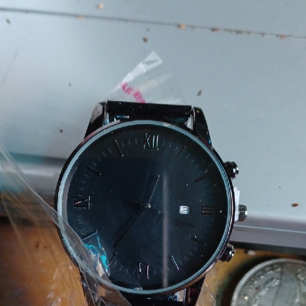 Sleek Black Analog Watch